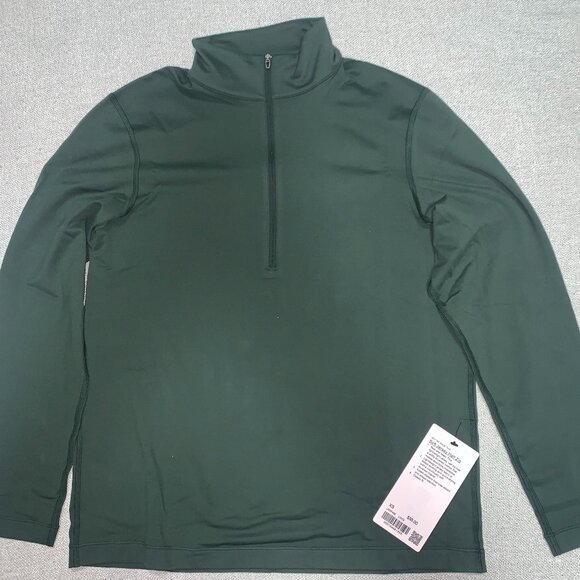 Lululemon NWT Soft Jersey Half Zip XS. Legacy Green - Picture 1 of 12
